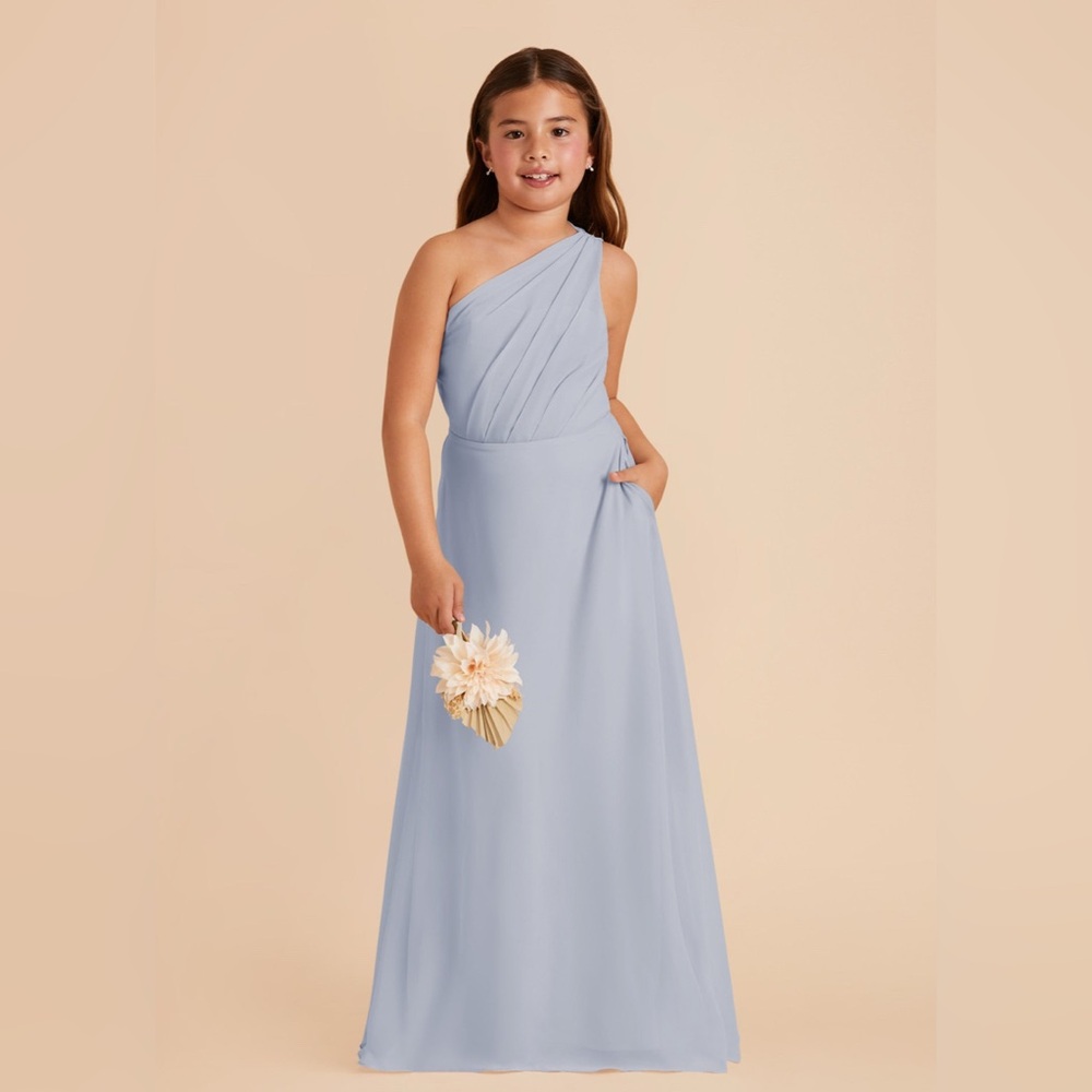 Birdy Grey Kiera Junior Bridesmaid Dress in Dusty Blue